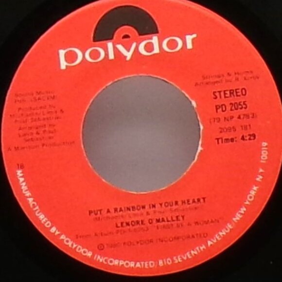 First Be a Woman/ Put A Rainbow In Your Heart by Lenore O'Malley5 45s - Picture 6 of 6